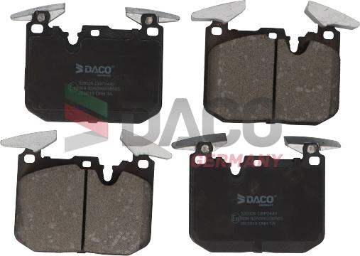 DACO Germany 320329 - Тормозные колодки, дисковые, комплект unicars.by