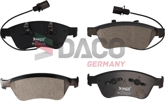 DACO Germany 320203 - Тормозные колодки, дисковые, комплект unicars.by