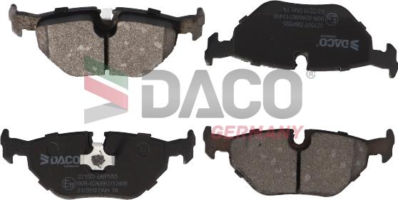 DACO Germany 321507 - Тормозные колодки, дисковые, комплект unicars.by