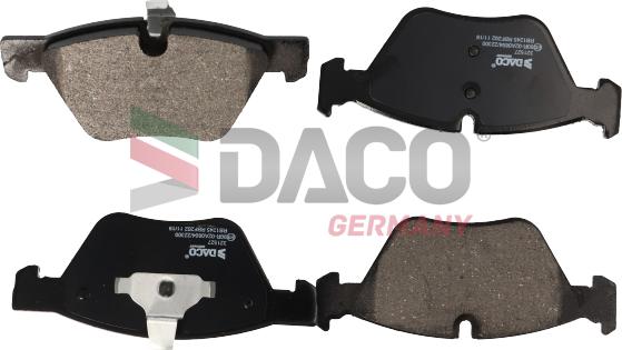 DACO Germany 321527 - Тормозные колодки, дисковые, комплект unicars.by