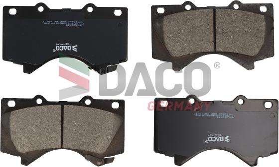 DACO Germany 323915 - Тормозные колодки, дисковые, комплект unicars.by