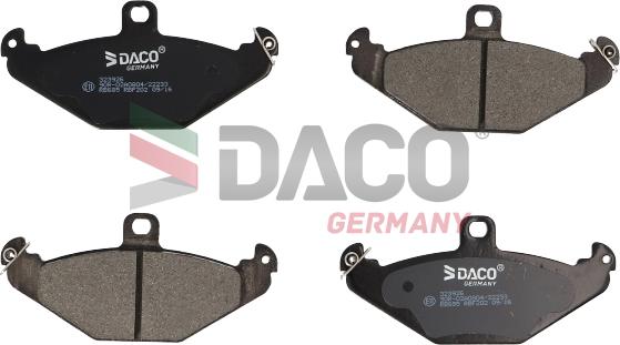 DACO Germany 323926 - Тормозные колодки, дисковые, комплект unicars.by