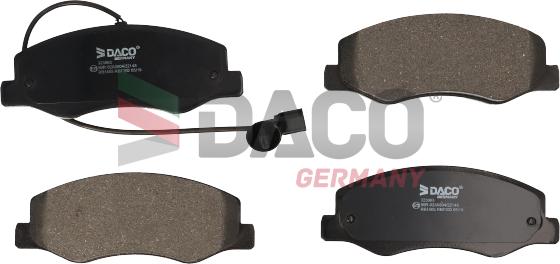 DACO Germany 323003 - Тормозные колодки, дисковые, комплект unicars.by