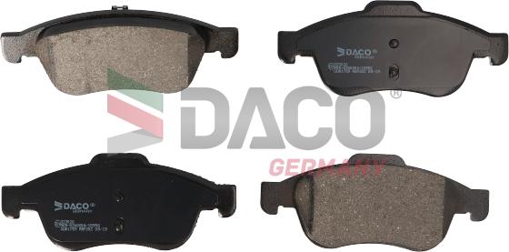 DACO Germany 323026 - Тормозные колодки, дисковые, комплект unicars.by