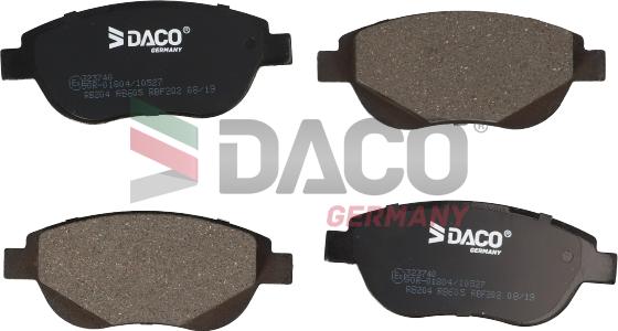 DACO Germany 323740 - Тормозные колодки, дисковые, комплект unicars.by