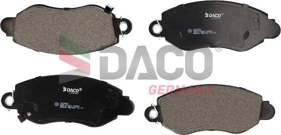 DACO Germany 322559 - Тормозные колодки, дисковые, комплект unicars.by