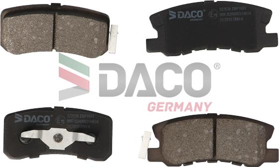 DACO Germany 322536 - Тормозные колодки, дисковые, комплект unicars.by