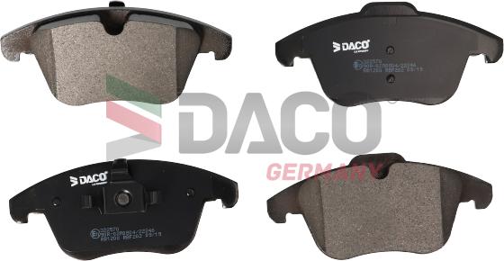 DACO Germany 322570 - Тормозные колодки, дисковые, комплект unicars.by