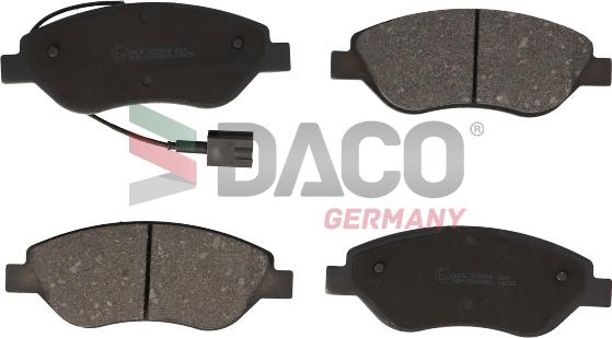 DACO Germany 322369 - Тормозные колодки, дисковые, комплект unicars.by