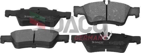 DACO Germany 322312 - Тормозные колодки, дисковые, комплект unicars.by