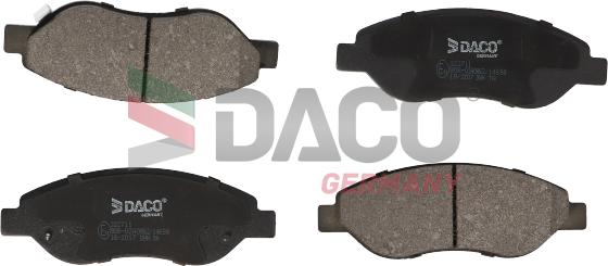 DACO Germany 322711 - Тормозные колодки, дисковые, комплект unicars.by