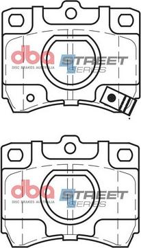 DBA Australia DB442SS - Тормозные колодки, дисковые, комплект unicars.by