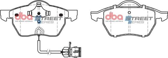 DBA Australia DB1404SS - Тормозные колодки, дисковые, комплект unicars.by