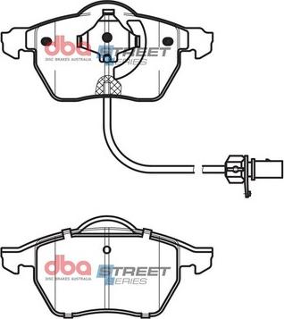 DBA Australia DB1427SS - Тормозные колодки, дисковые, комплект unicars.by