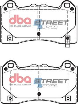 DBA Australia DB15025SS - Тормозные колодки, дисковые, комплект unicars.by