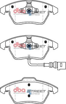 DBA Australia DB1849SS - Тормозные колодки, дисковые, комплект unicars.by