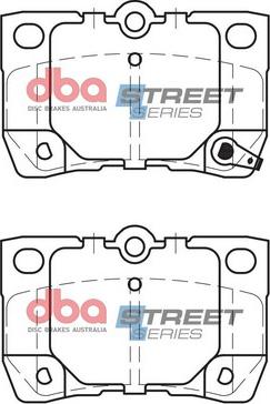 DBA Australia DB1854SS - Тормозные колодки, дисковые, комплект unicars.by