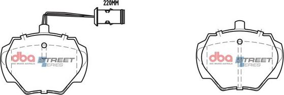 DBA Australia DB1285SS - Тормозные колодки, дисковые, комплект unicars.by