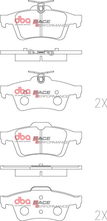 DBA Australia DB1763RP - Тормозные колодки, дисковые, комплект unicars.by