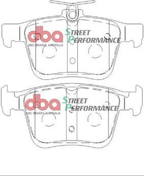 DBA Australia DB2384SP - Комплект высокоэффективных тормозных колодок unicars.by