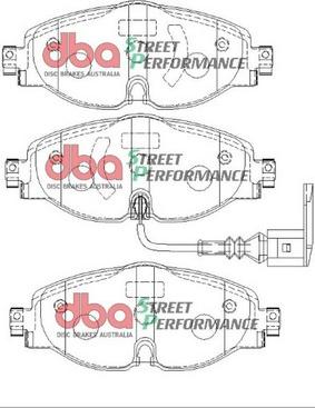 DBA Australia DB2383SP - Комплект высокоэффективных тормозных колодок unicars.by