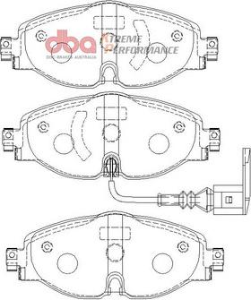 DBA Australia DB2383XP - Комплект высокоэффективных тормозных колодок unicars.by