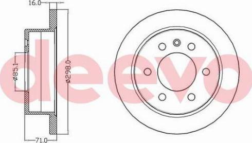 DEEVO BD19000 - Тормозной диск unicars.by