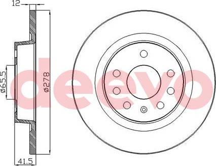 DEEVO BD14260 - Тормозной диск unicars.by