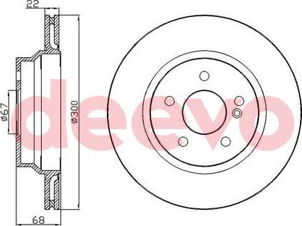 DEEVO BD15620 - Тормозной диск unicars.by