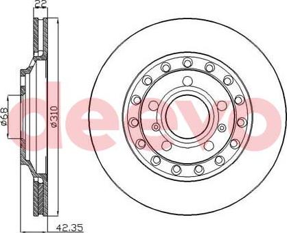 DEEVO BD16000 - Тормозной диск unicars.by