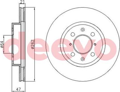 DEEVO BD11360 - Тормозной диск unicars.by