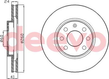 DEEVO BD12980 - Тормозной диск unicars.by