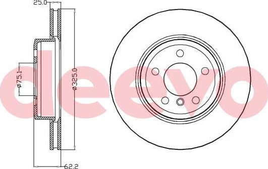 DEEVO BD17380 - Тормозной диск unicars.by