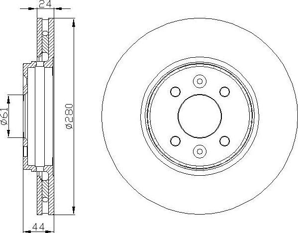 DEEVO BD82840 - Тормозной диск unicars.by