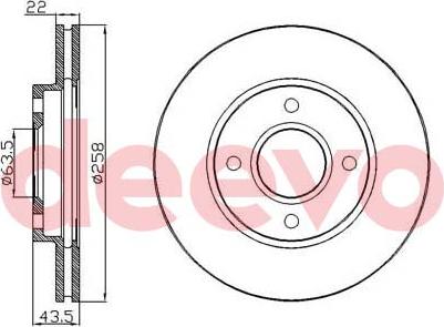 DEEVO BD34200 - Тормозной диск unicars.by