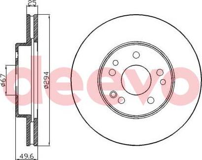 DEEVO BD30680 - Тормозной диск unicars.by