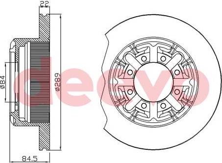 DEEVO BD32960 - Тормозной диск unicars.by