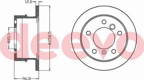 DEEVO BD32000 - Тормозной диск unicars.by