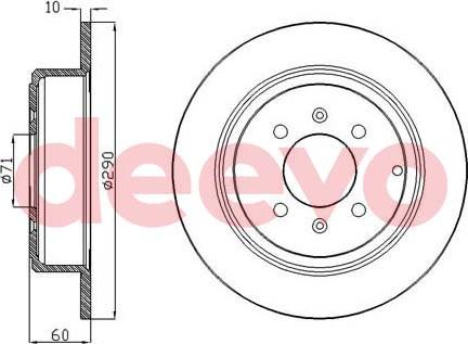 DEEVO BD32180 - Тормозной диск unicars.by