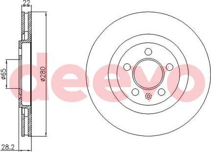 DEEVO BD26480 - Тормозной диск unicars.by