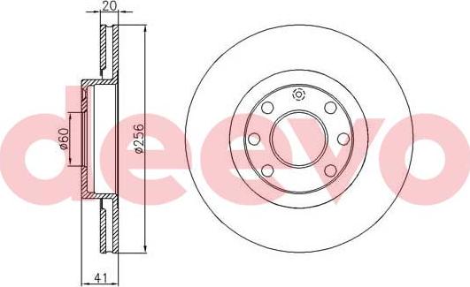 DEEVO BD26040 - Тормозной диск unicars.by