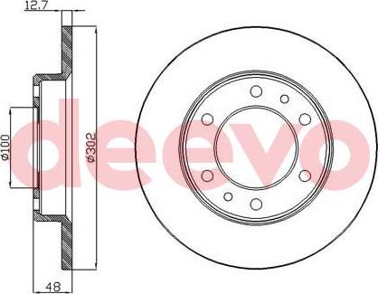 DEEVO BD27300 - Тормозной диск unicars.by