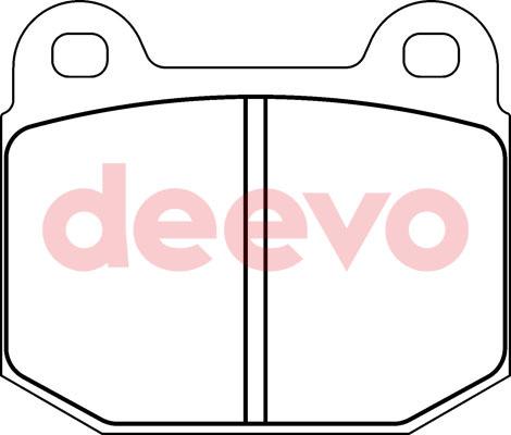 DEEVO BP66940 - Тормозные колодки, дисковые, комплект unicars.by