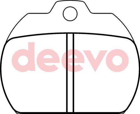 DEEVO BP66860 - Тормозные колодки, дисковые, комплект unicars.by