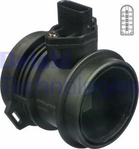 Delphi AF10305-18B1 - Датчик потока, массы воздуха unicars.by