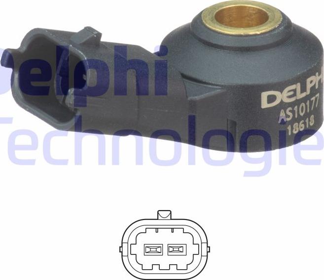 Delphi AS10177 - Датчик детонации unicars.by