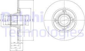 Delphi BG9033RSC - Тормозной диск unicars.by