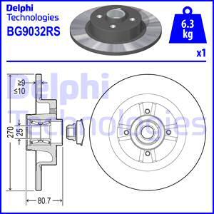 Delphi BG9032RS - Тормозной диск unicars.by