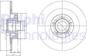 Delphi BG9024RSC - Тормозной диск unicars.by