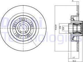 Delphi BG9027RS - Тормозной диск unicars.by